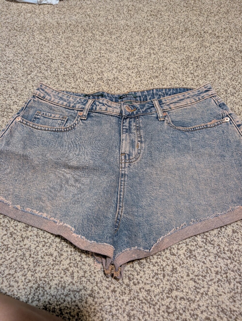 wild fable Washed Blue High-Rise Denim Shorts